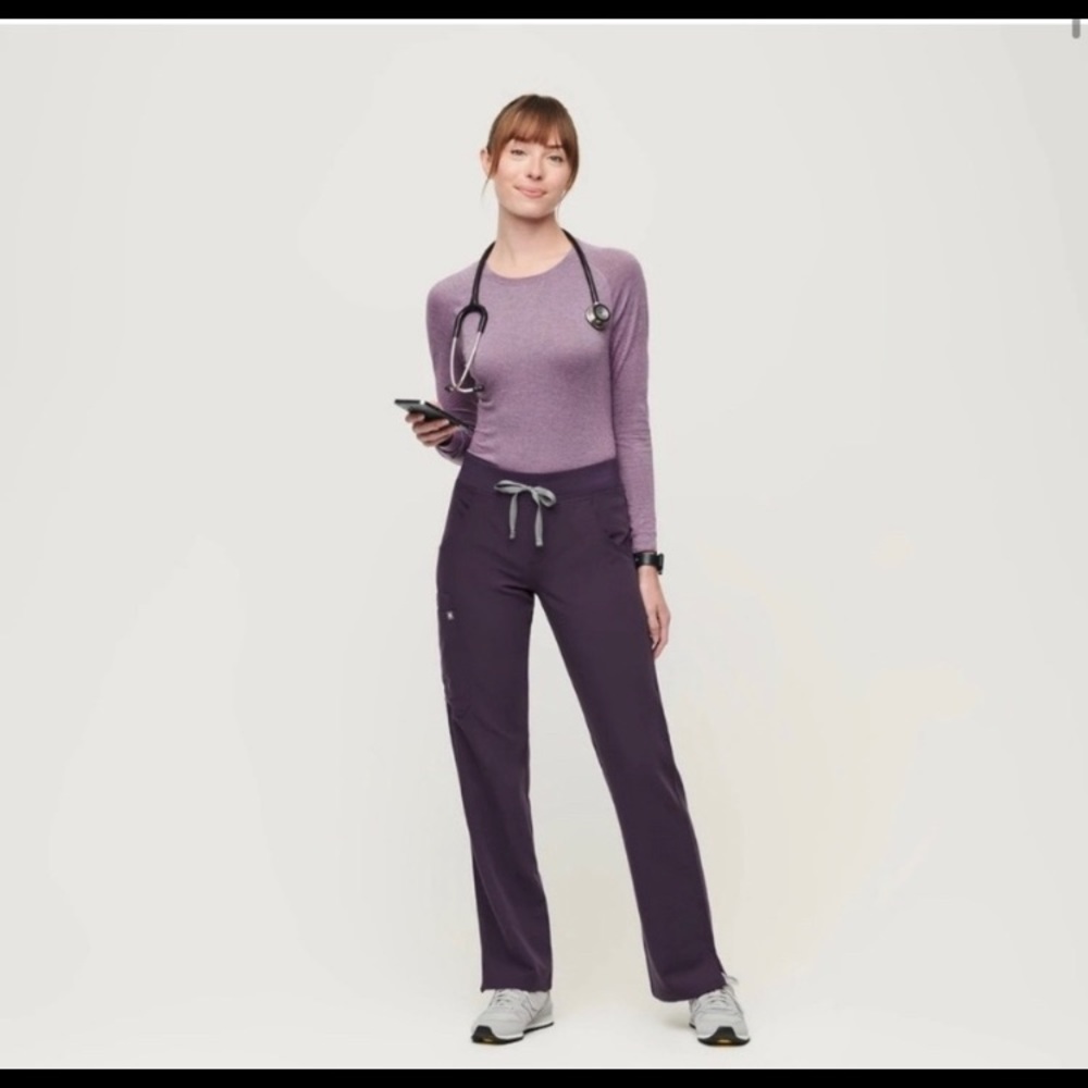 Womens Figs Purple Shadow Scrubs